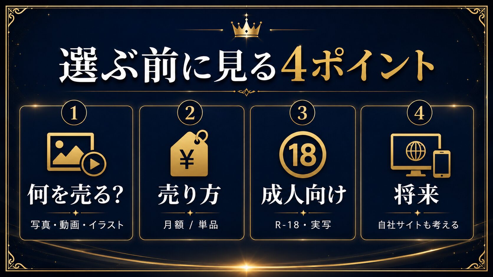 有料ファンサイトを選ぶ前に確認したい4ポイント